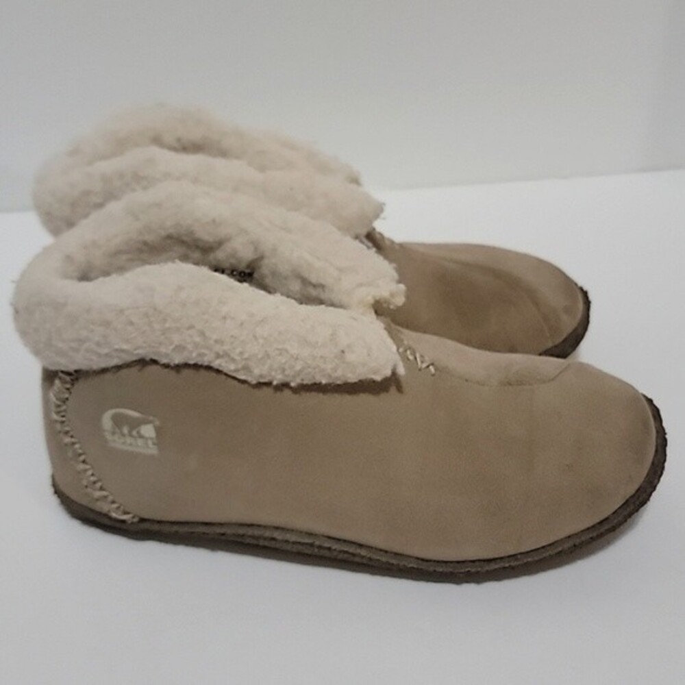 SOREL Valle Bleue Fleece Lined Bootie Slippers size 5